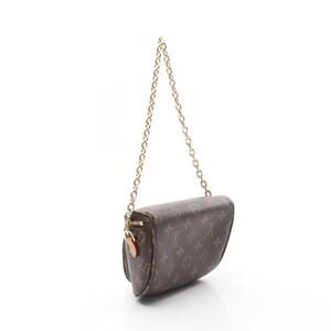 Louis Vuitton Monogram Leather Canvas Handbag Bag Brown Bum
